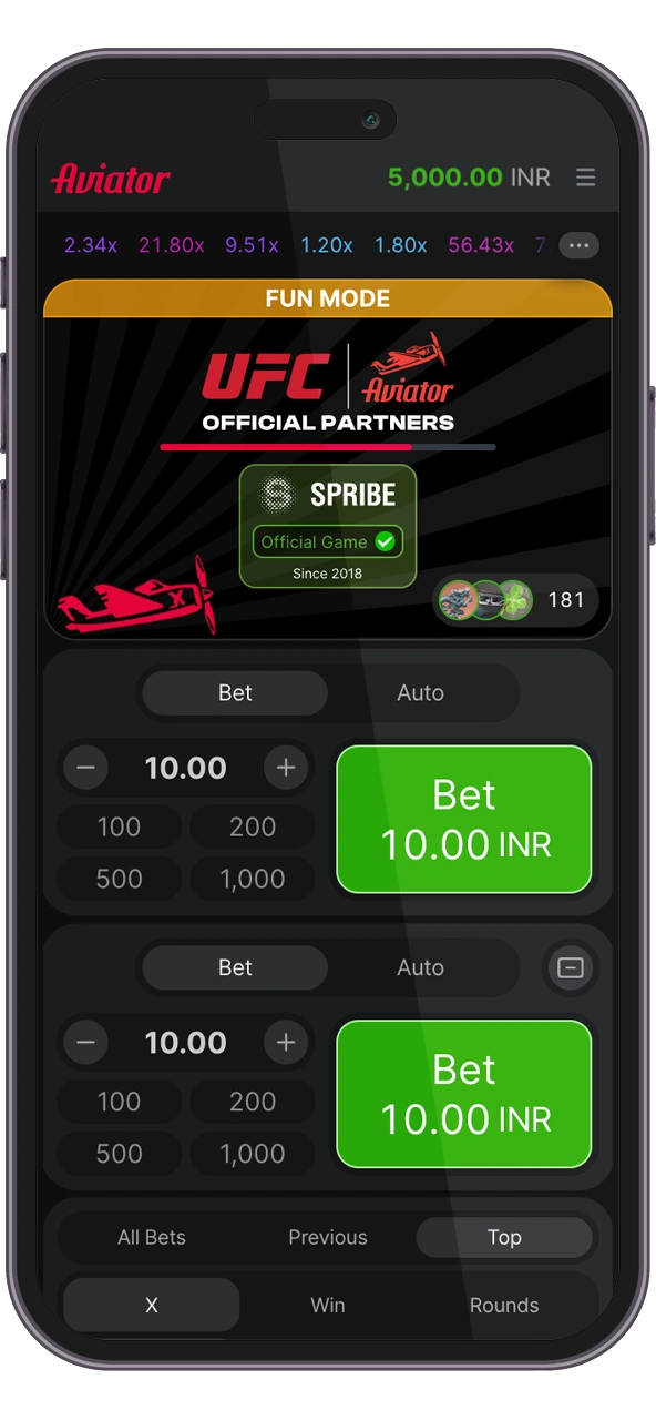 Open the Aviator game and familiarize yourself with the interface.