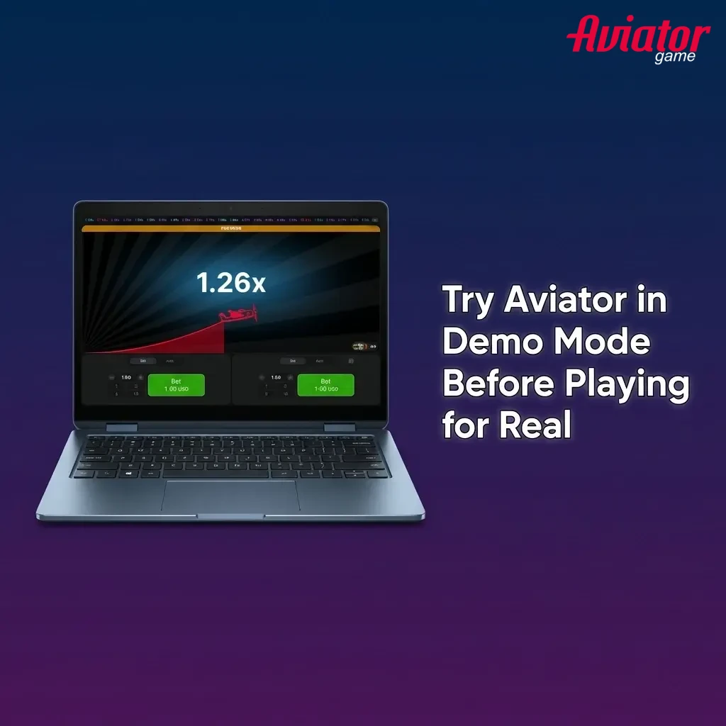 Aviator demo mode on screen showing virtual credits, bet panel, and cashout button for free play practice in India